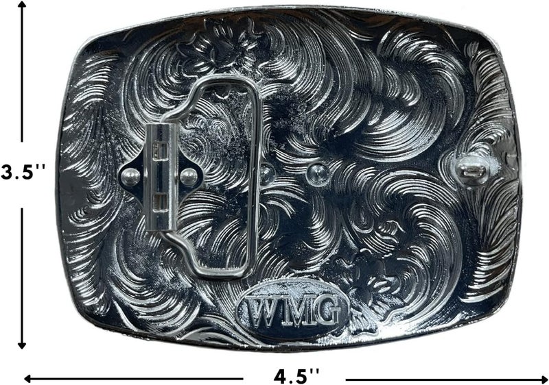 WMG Western Belt Buckles for men women - Praying Rodeo Cowboy Belt Buckle for Men Women - Fits Up to 2 Inch Belts - Image 2